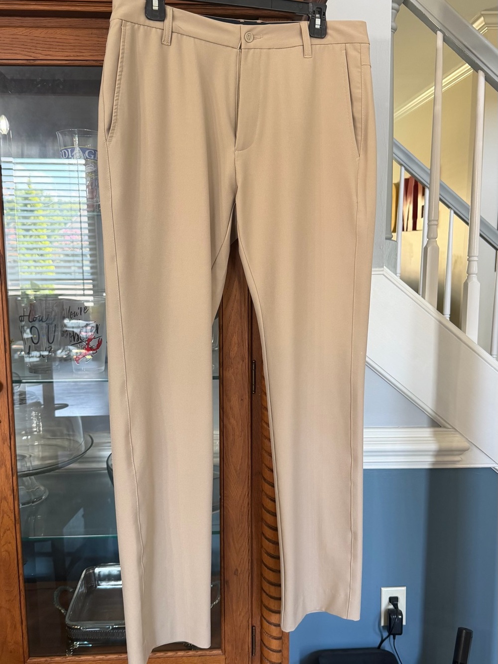FootJoy Tan Straight-Leg Pants 33/32